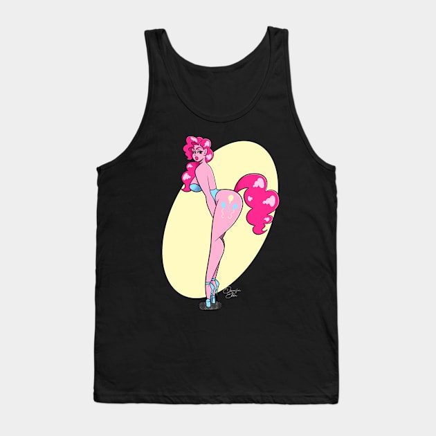 Pinkie Pony Tank Top by Jennifer Elder Art